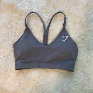 Gymshark purple gray sports bra